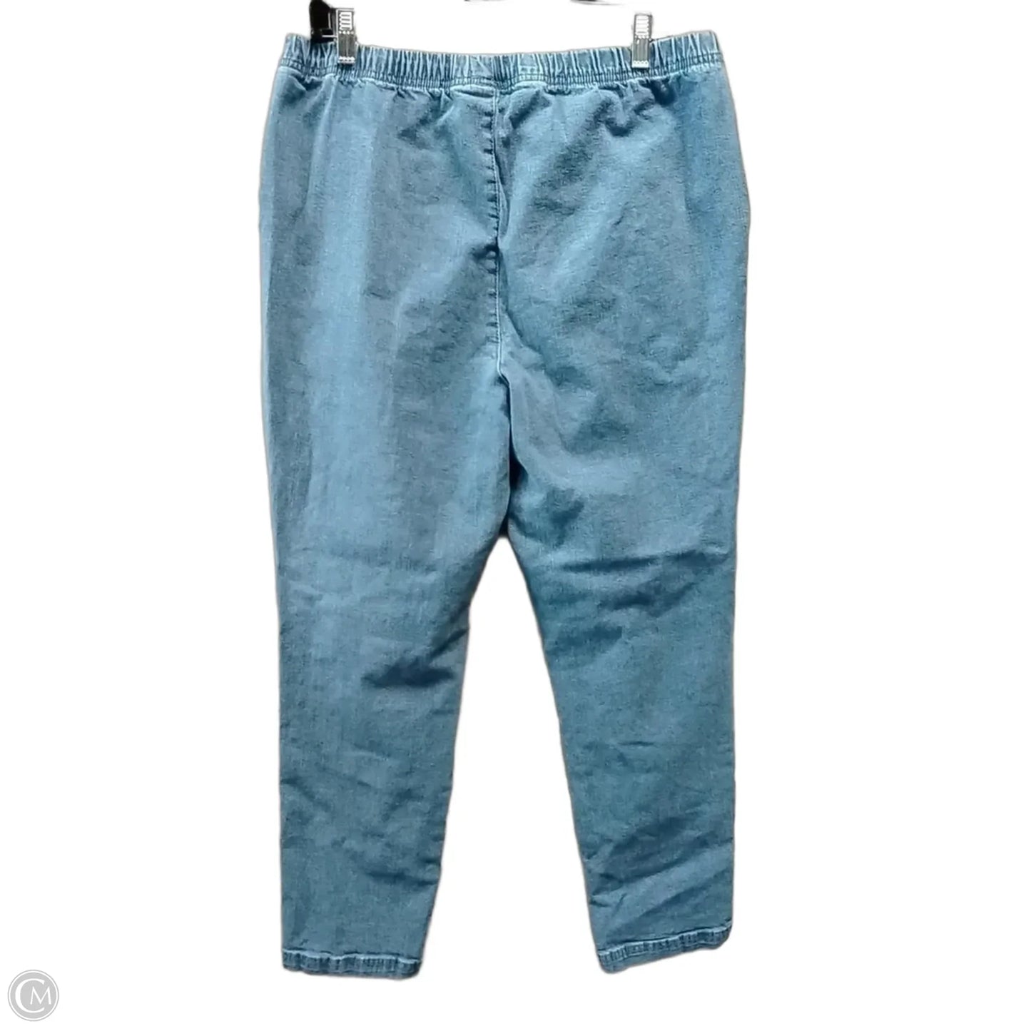 Jeans Straight By Croft And Barrow In Blue Denim, Size: 16