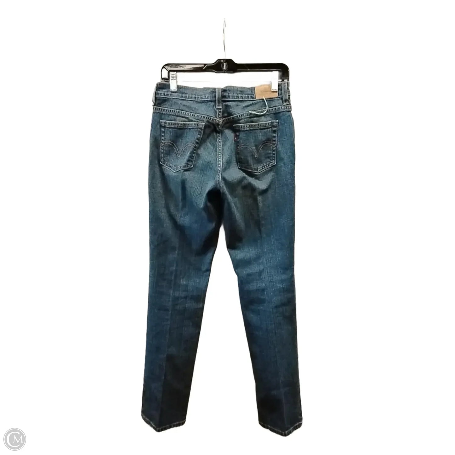 Jeans Straight By Levis In Blue Denim, Size: 4