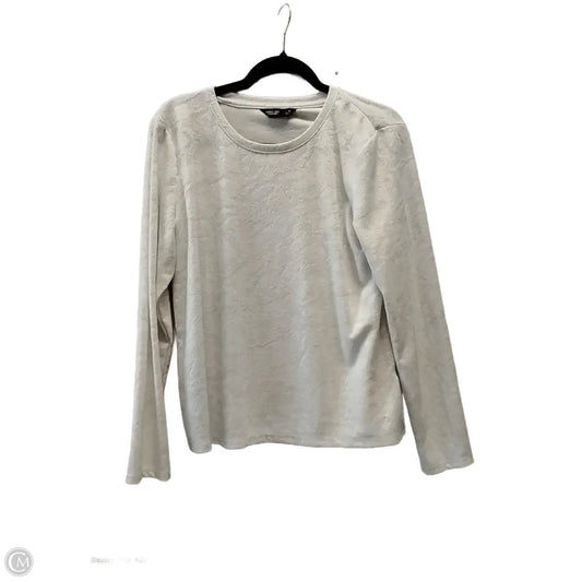 Top Long Sleeve By Simply Vera In White, Size: M