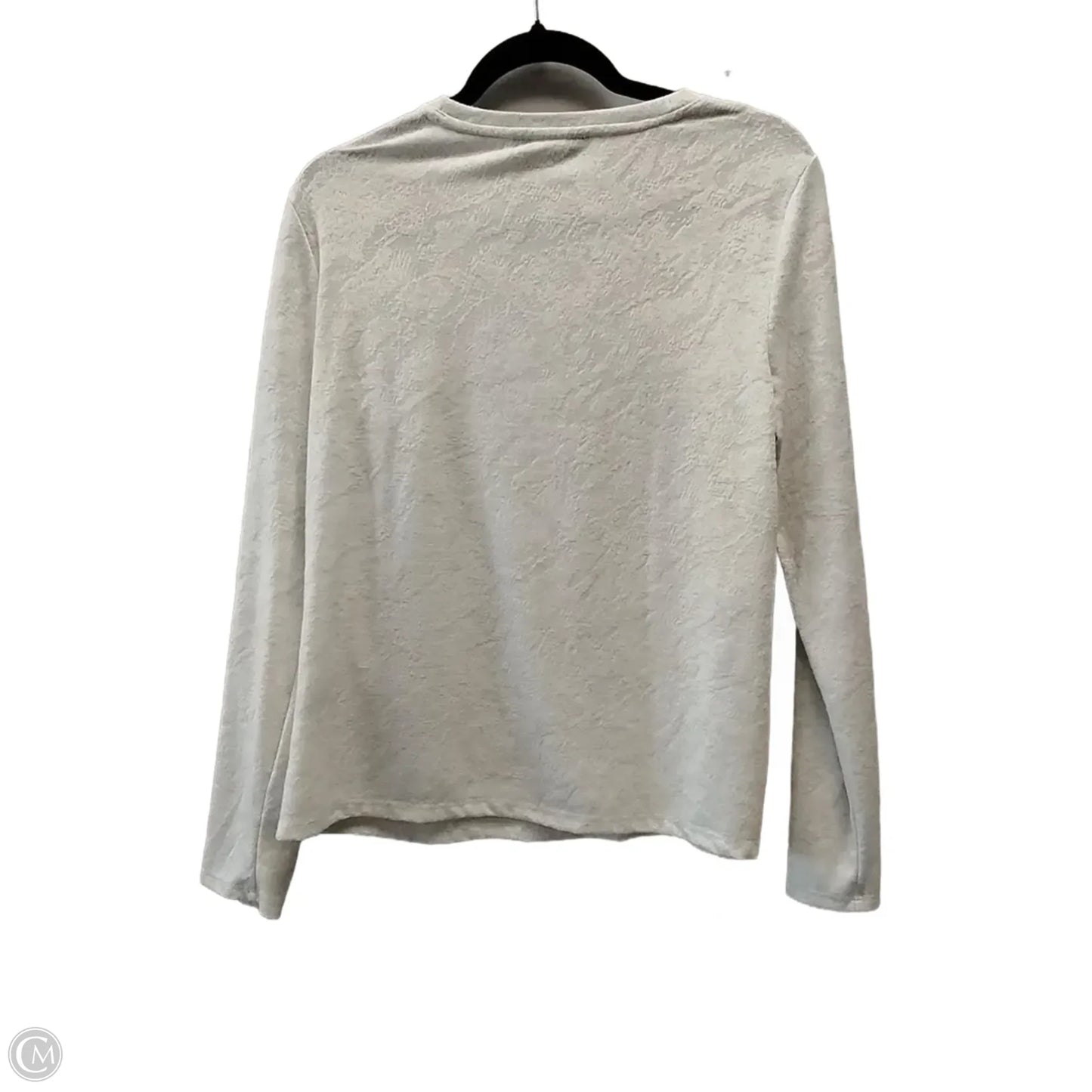 Top Long Sleeve By Simply Vera In White, Size: M