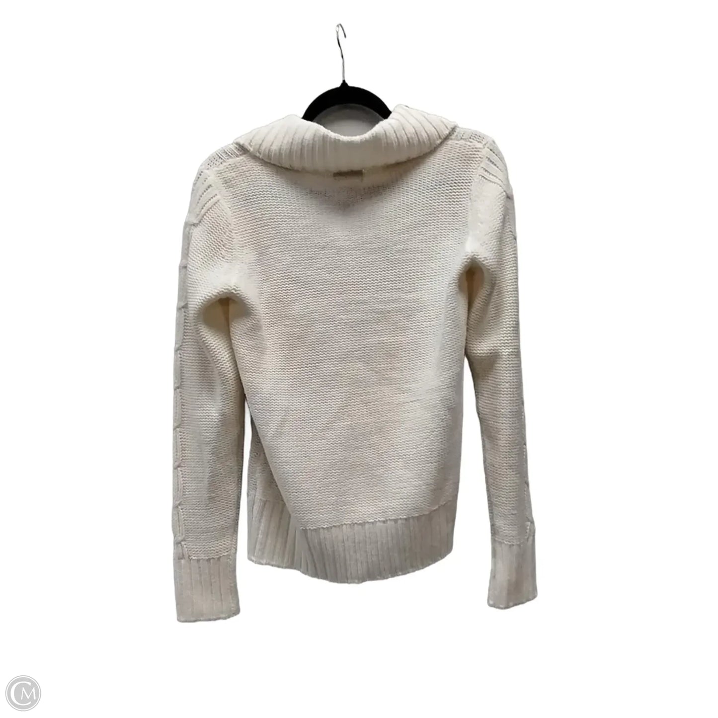 Sweater Cardigan By St Johns Bay In Cream, Size: M