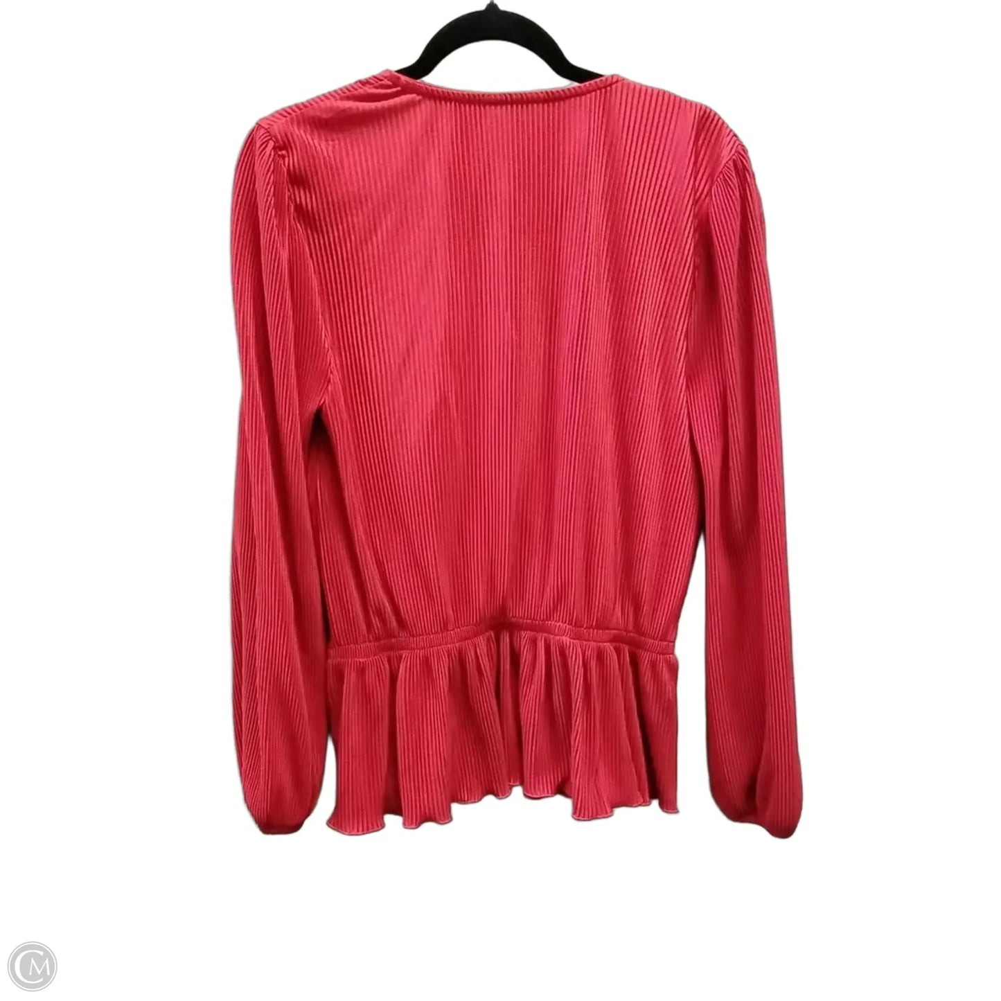 Top Long Sleeve By On 34th In Red, Size: M