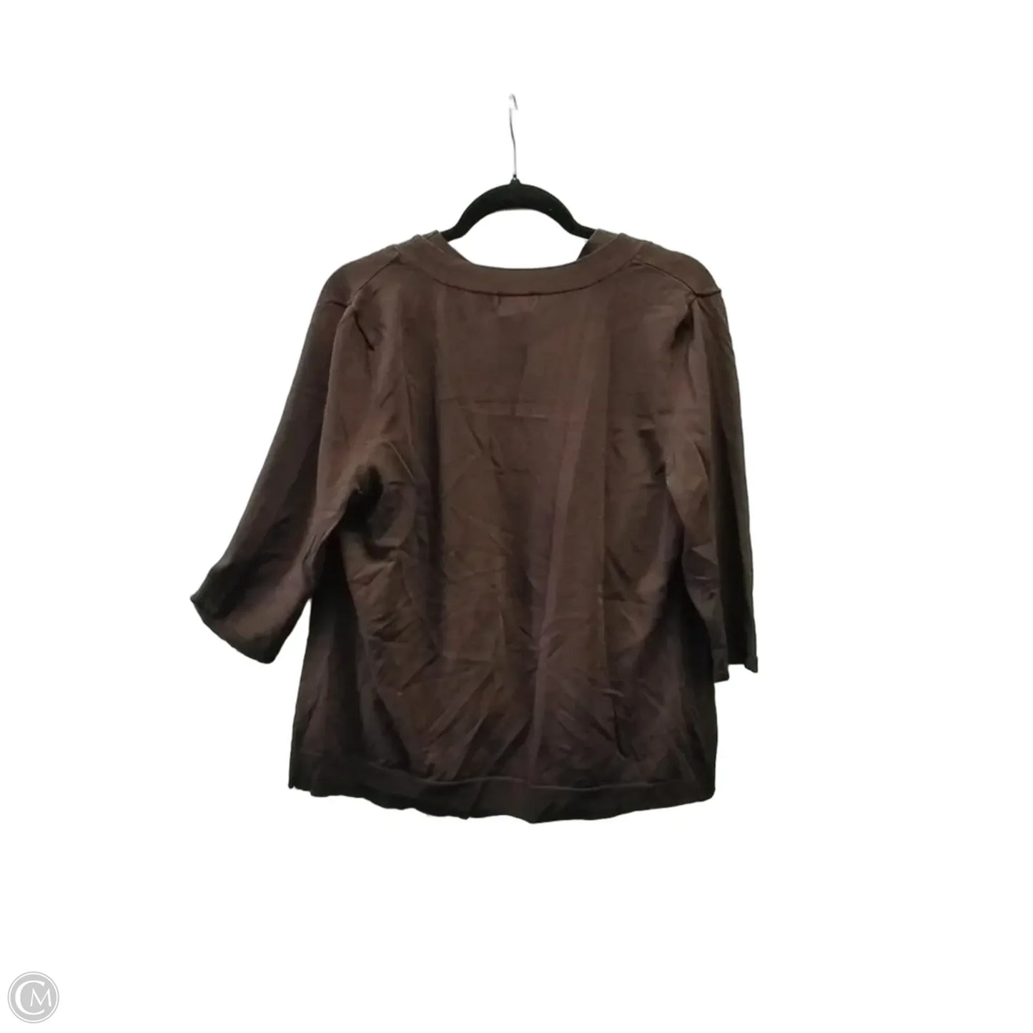 Top 2pc Short Sleeve By George In Brown, Size: L