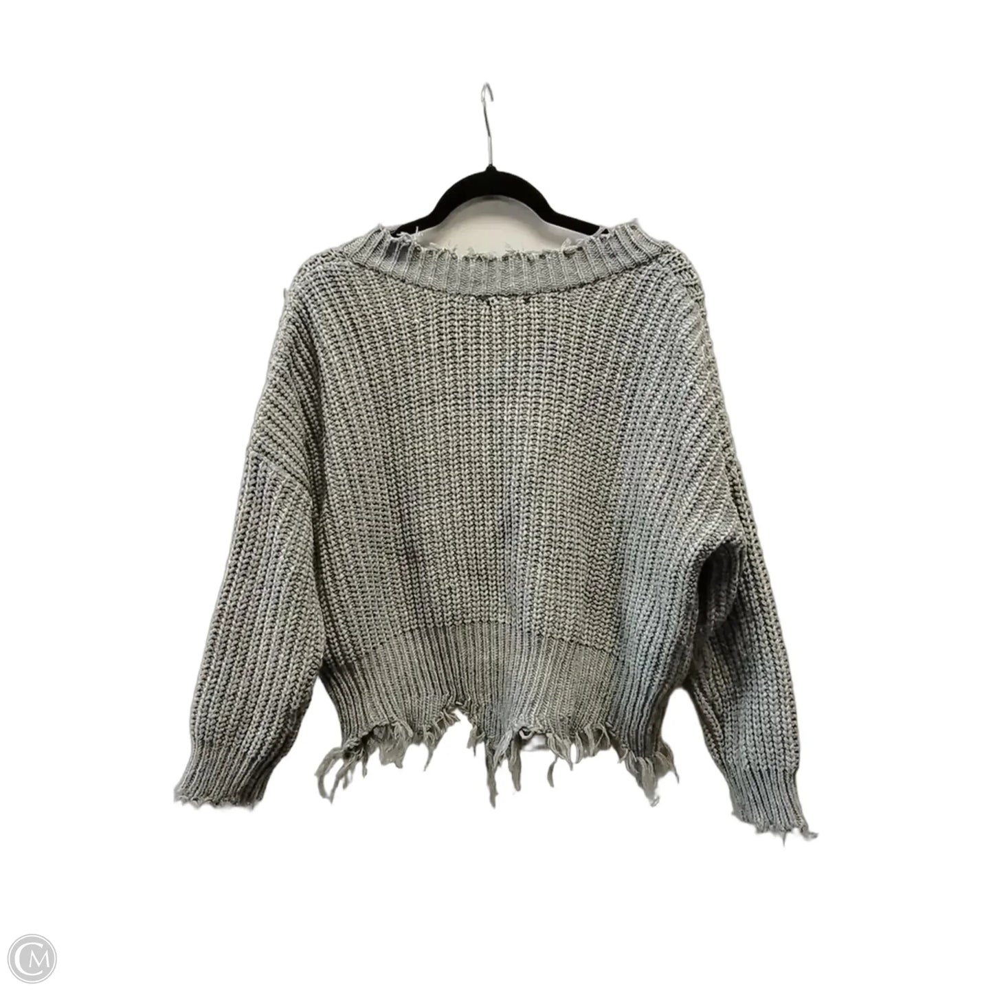 Sweater By Main Strip In Grey, Size: S