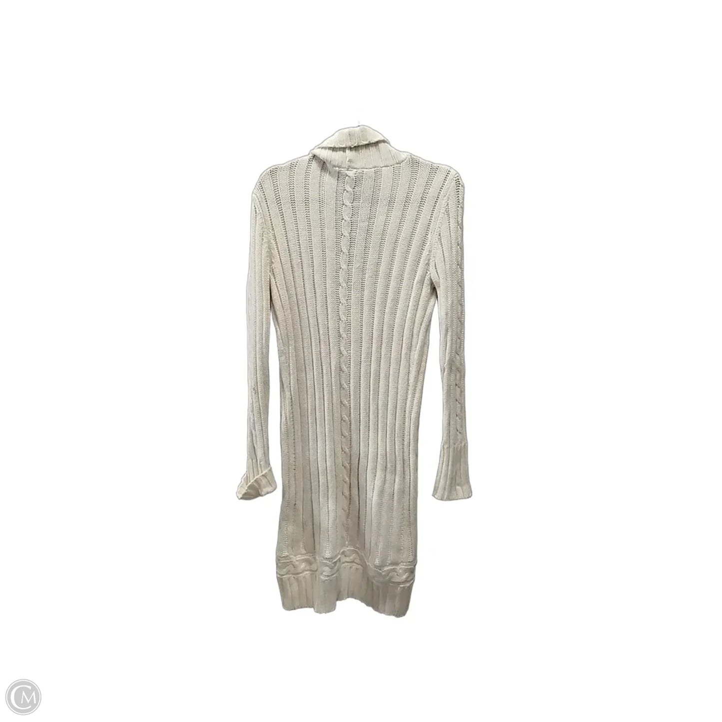 Sweater Cardigan By Elan In Cream, Size: L