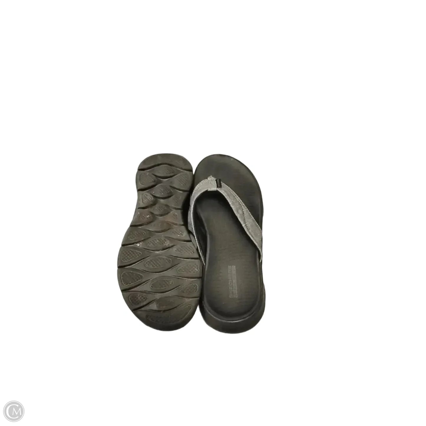 Sandals Flip Flops By Skechers In Black, Size: 8.5
