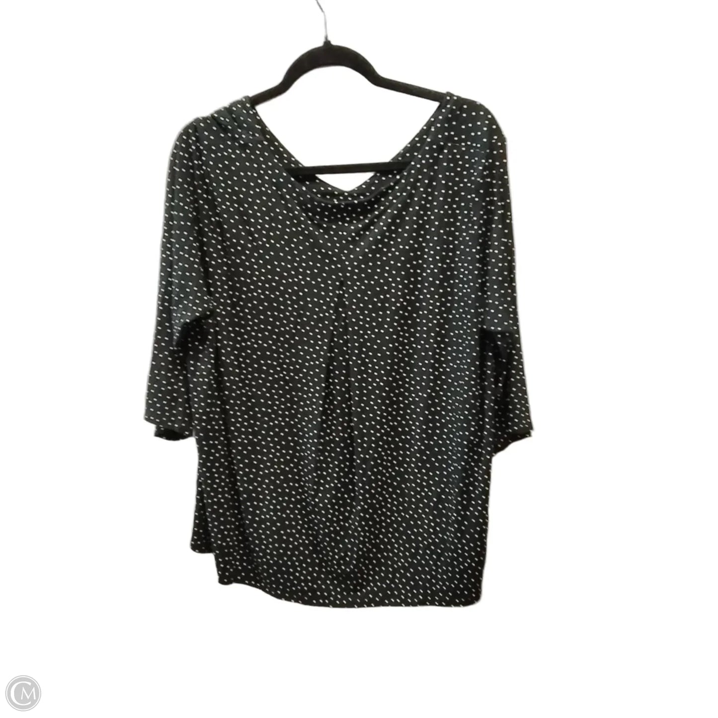 Top 3/4 Sleeve By J. Jill In Black & White, Size: Xl