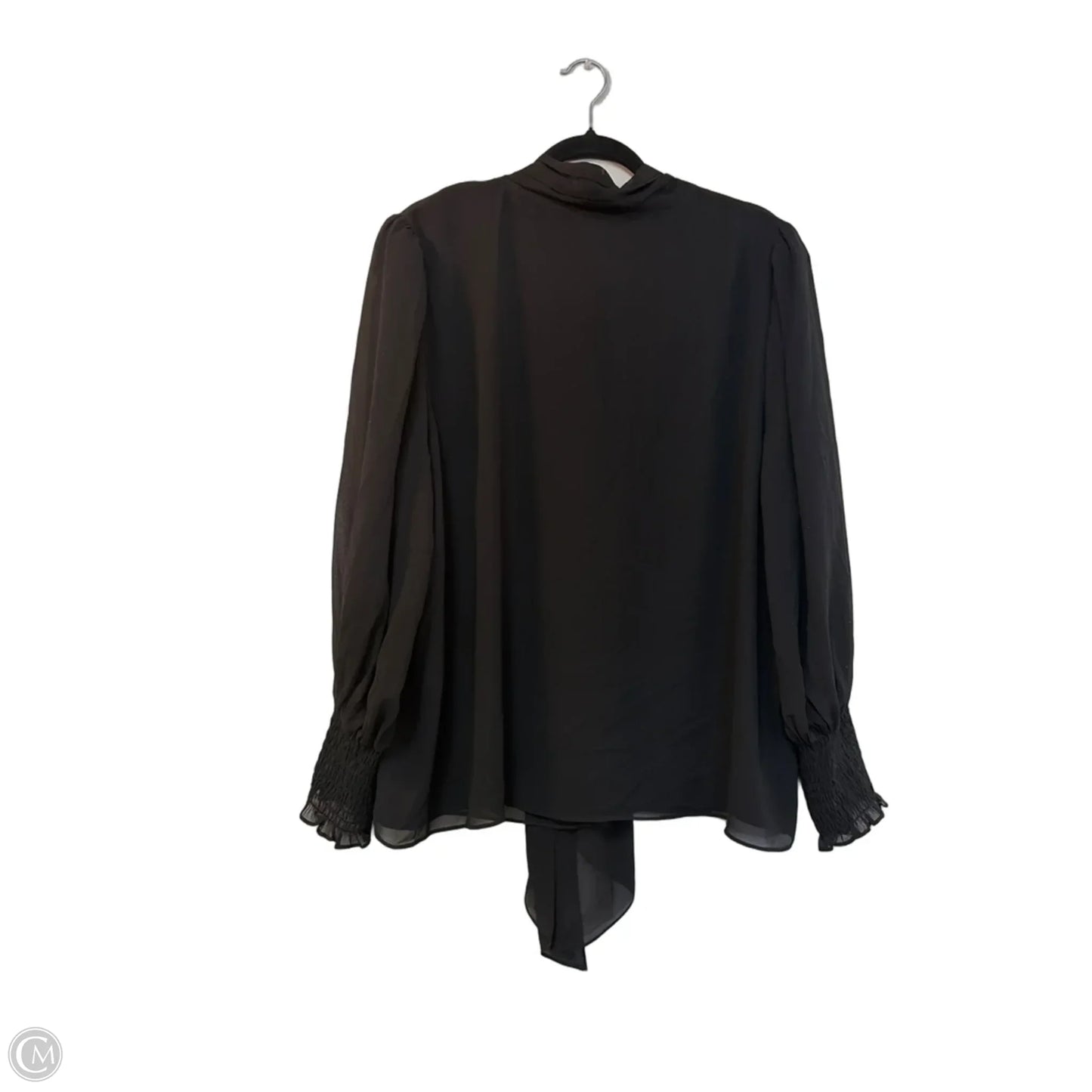 Blouse Long Sleeve By Vince Camuto In Black, Size: 3x
