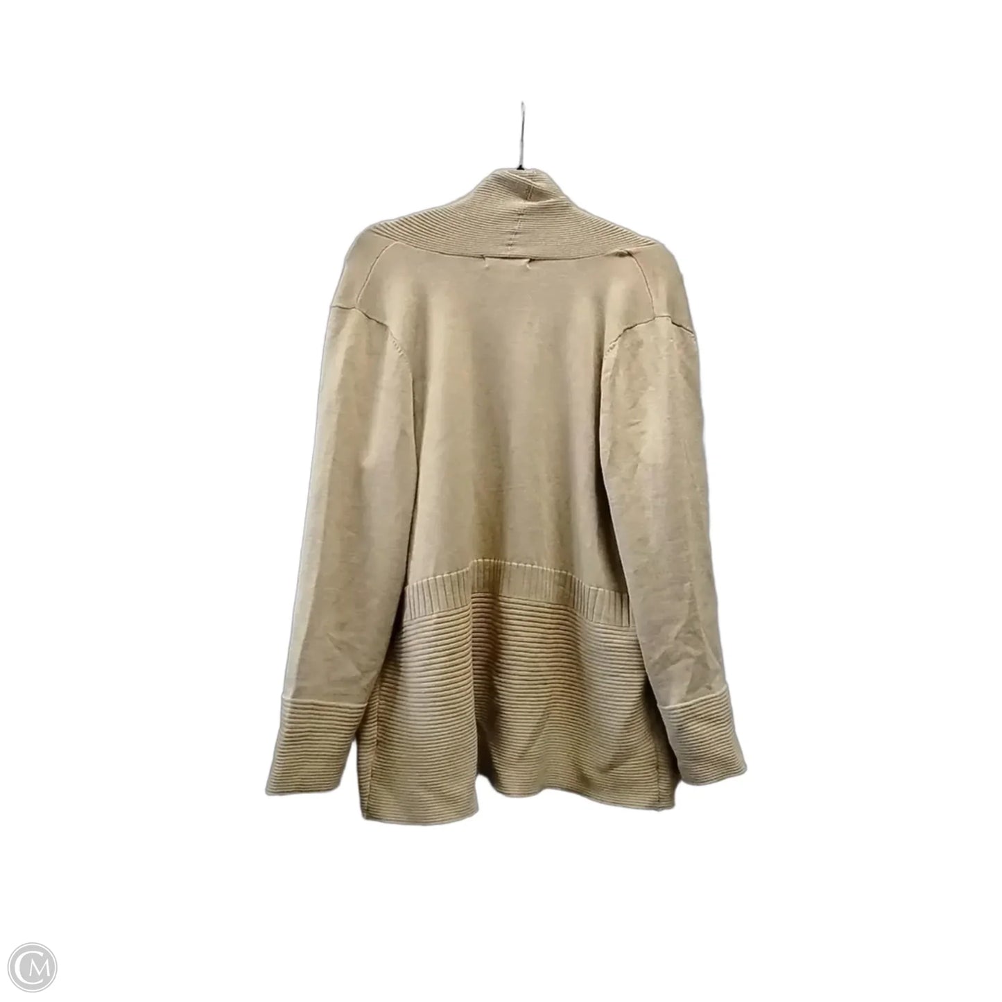 Cardigan By Liz Claiborne In Beige, Size: Xl