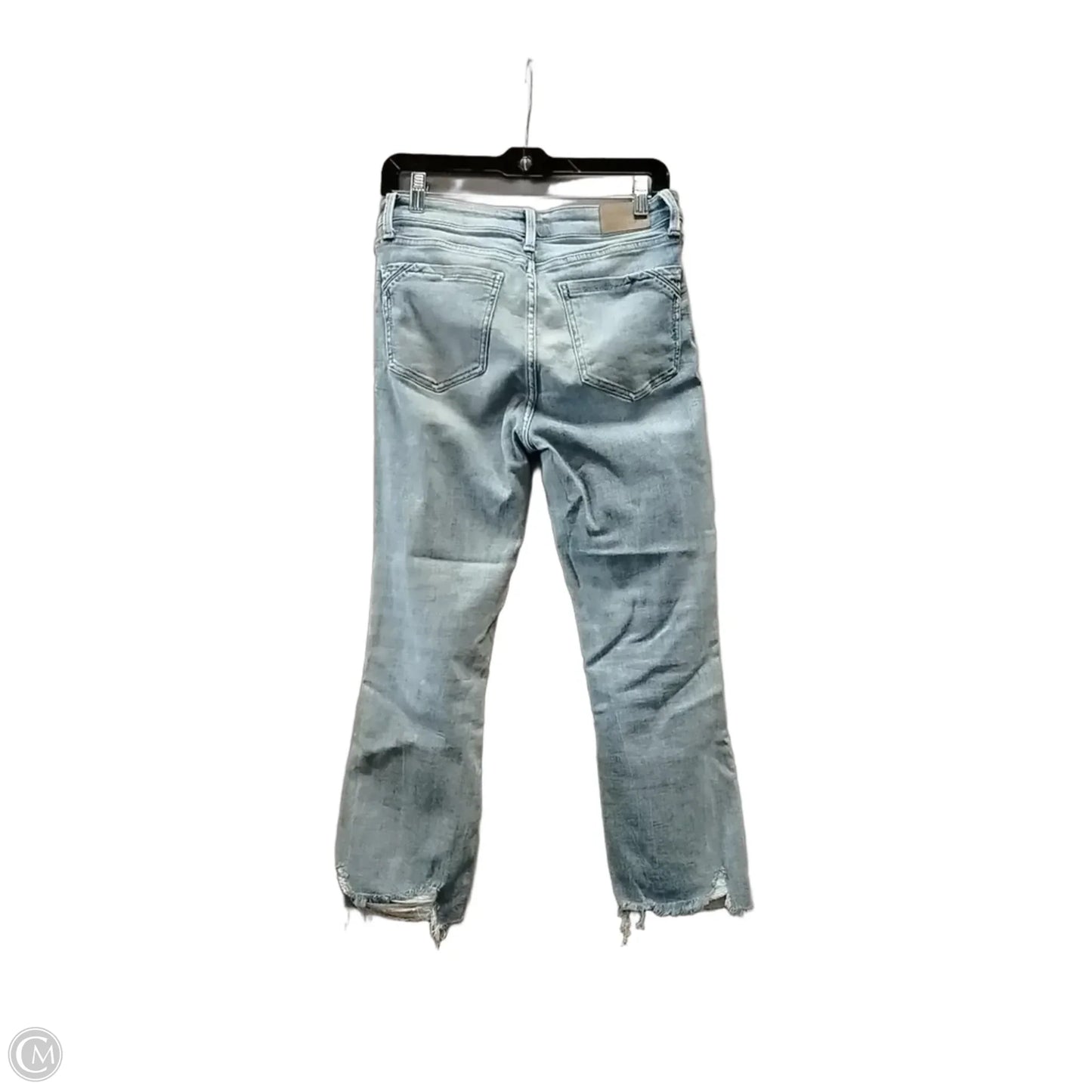 Jeans Straight By Buckle Black In Blue Denim, Size: 4