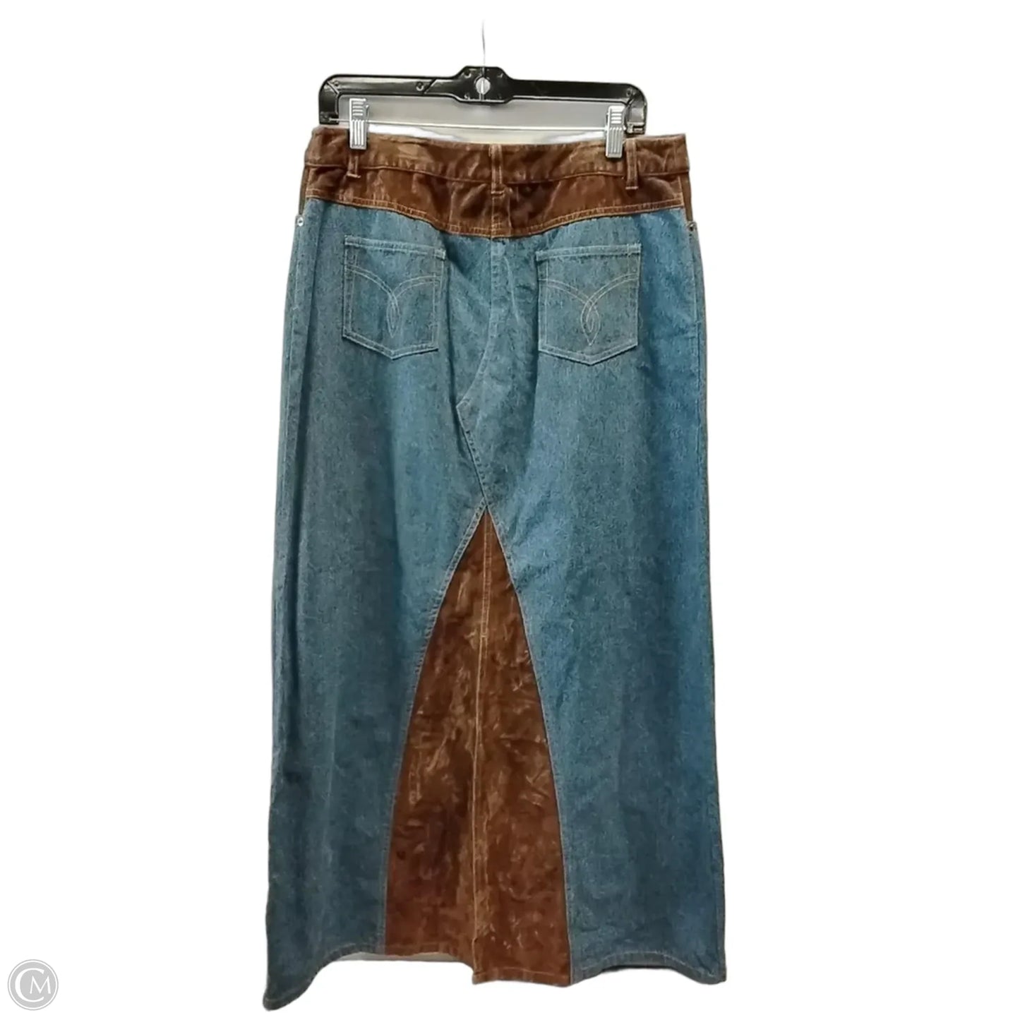 Skirt Maxi By Forenzia In Blue & Brown, Size: 14
