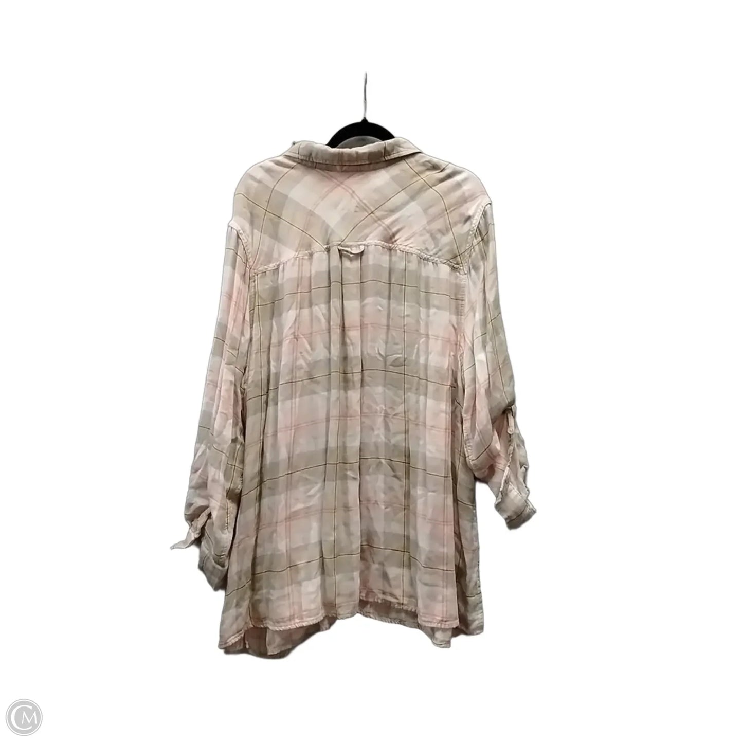 Top Long Sleeve By Catherines In Pink, Size: 4x