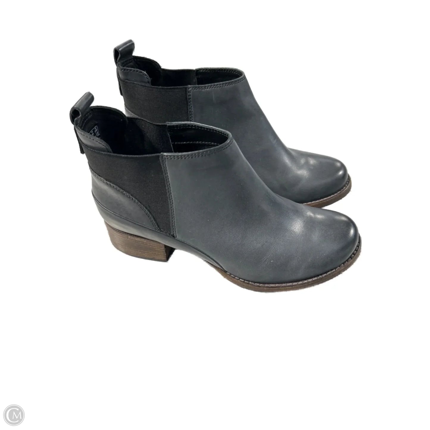 Boots Ankle Flats By Clarks In Grey, Size: 9