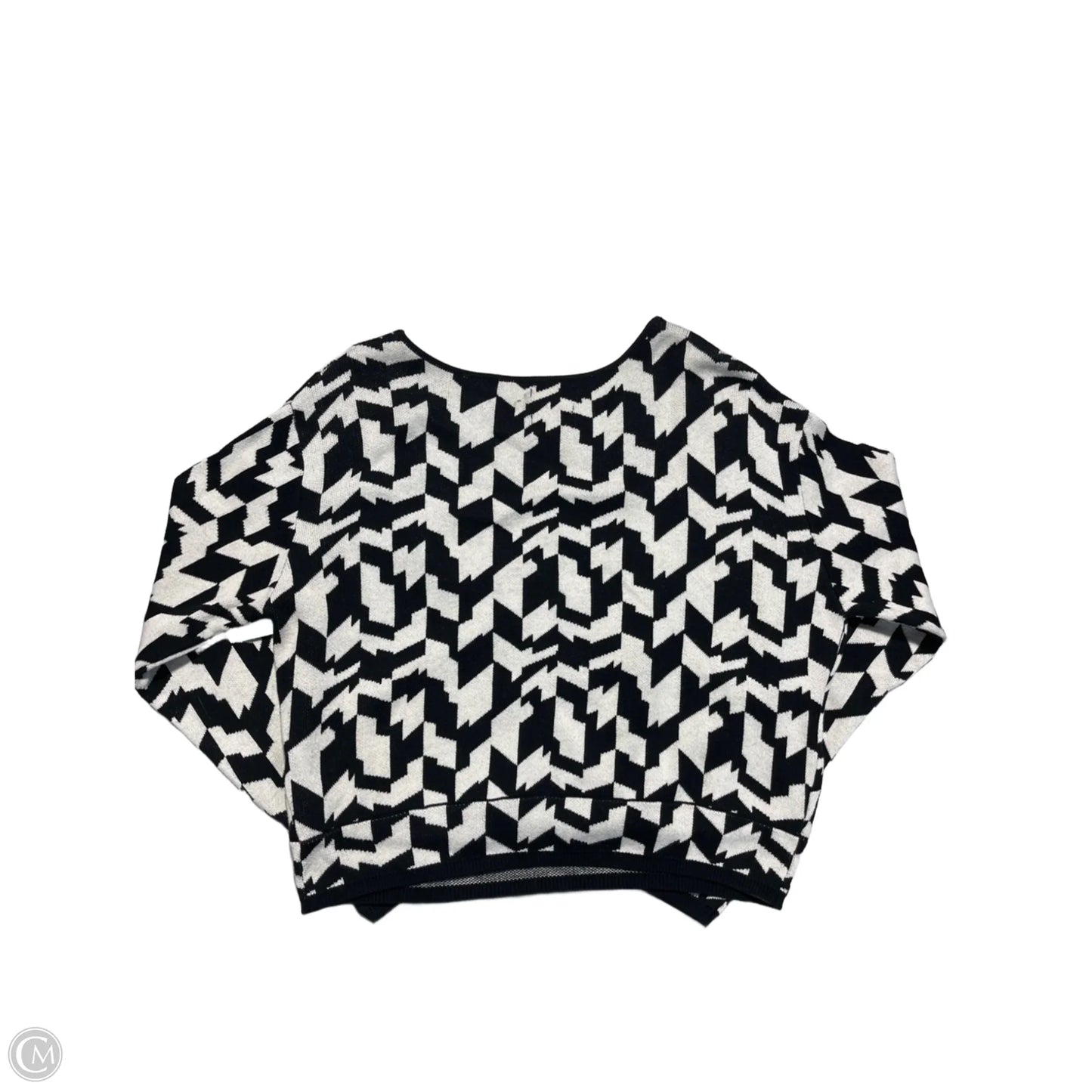Sweater By Cmc In Black & White, Size: Xl
