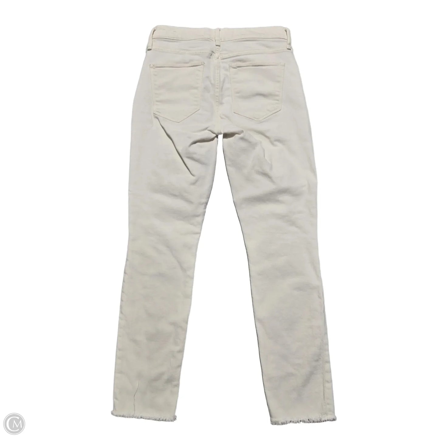 Jeans Skinny By Gap In White Denim, Size: 4