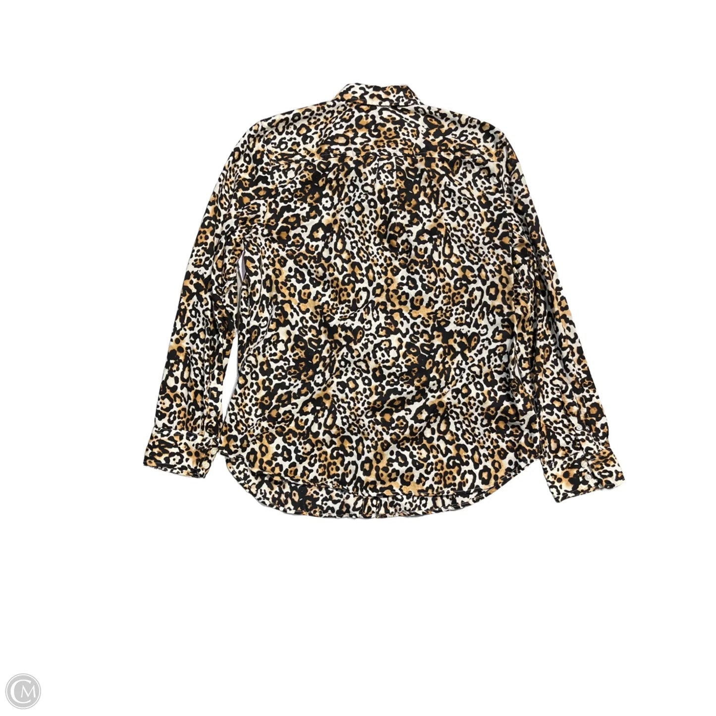 Top Long Sleeve By Talbots In Animal Print, Size: M