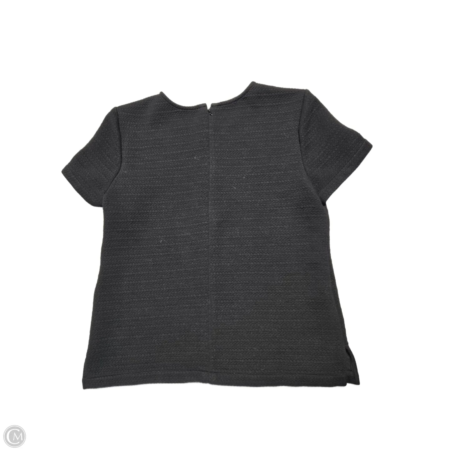 Top Short Sleeve By Ann Taylor In Black, Size: M