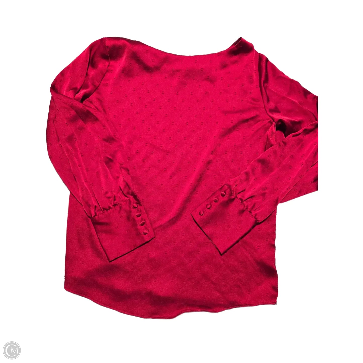 Top Long Sleeve By Ann Taylor In Red, Size: M