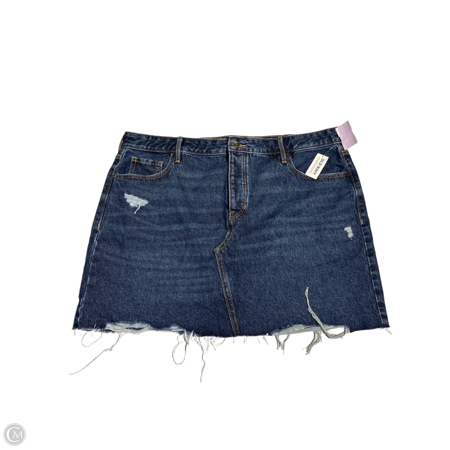 Skirt Mini & Short By Old Navy In Blue Denim, Size: 18