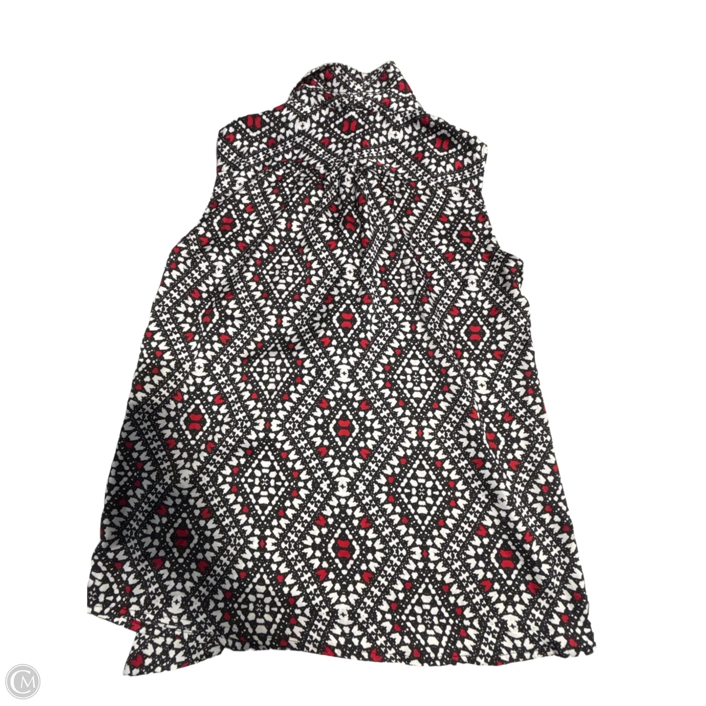 Top Sleeveless By Nine West In Black & White, Size: Xs