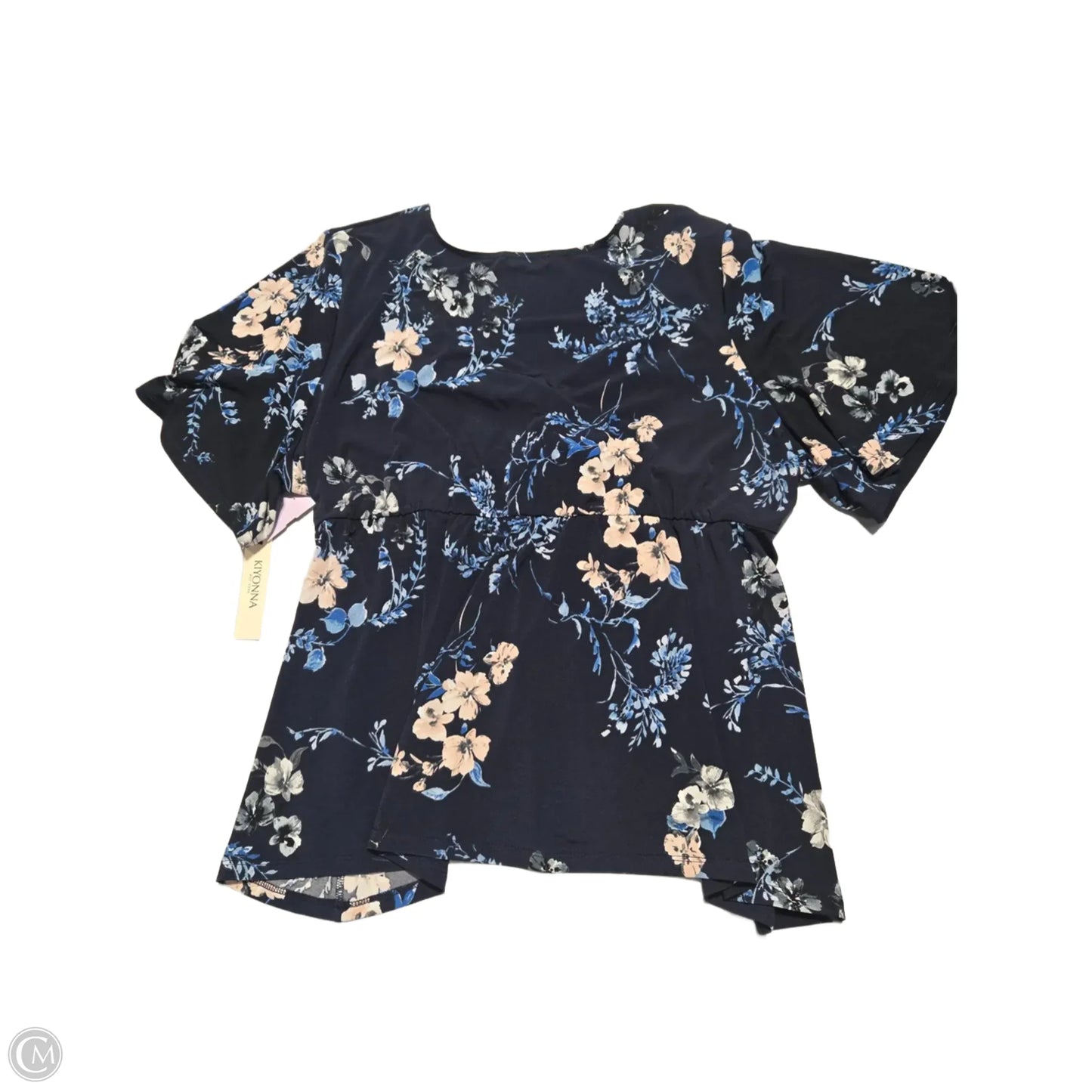 Top Short Sleeve By Cme In Floral Print, Size: 2x