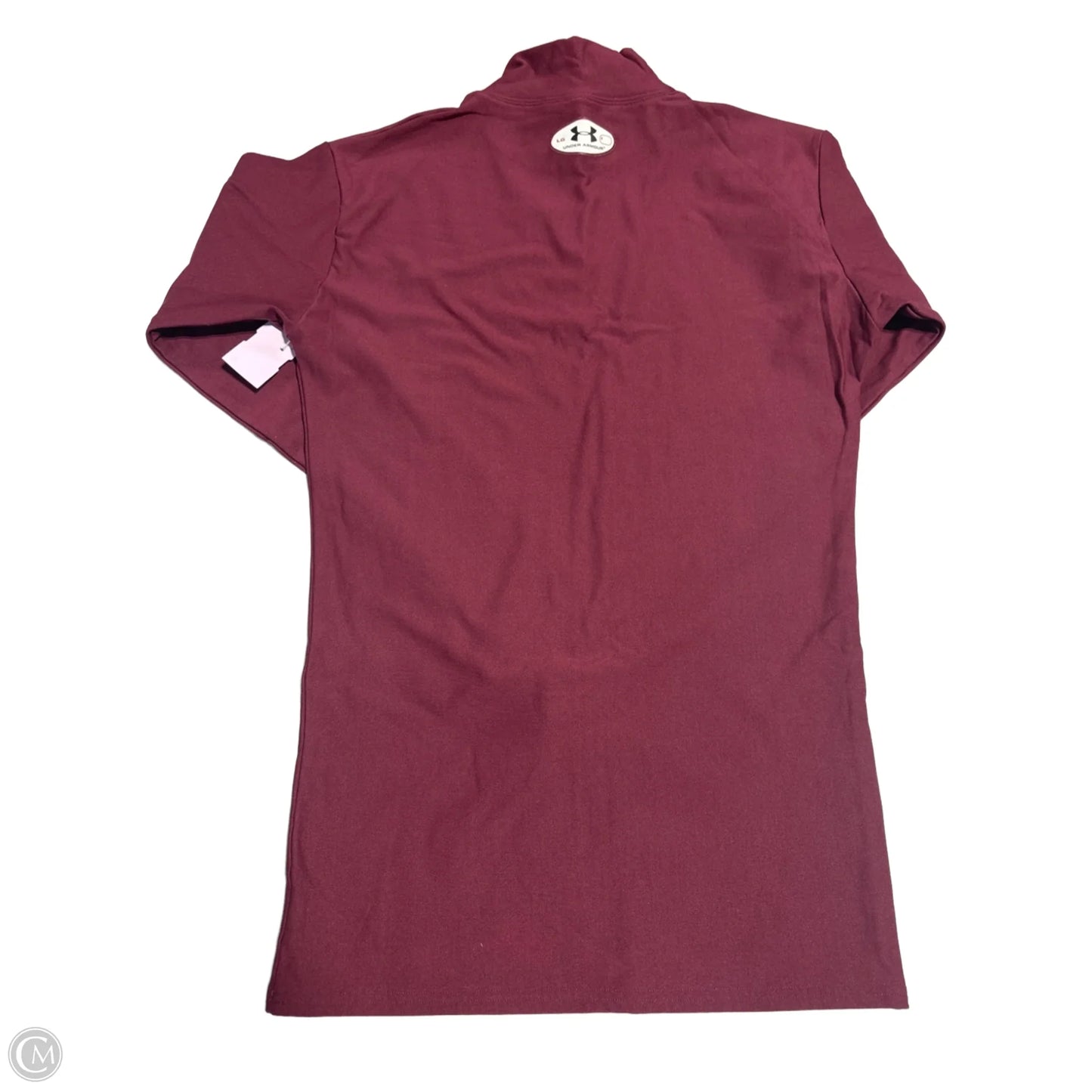 Top Long Sleeve By Under Armour In Maroon, Size: L
