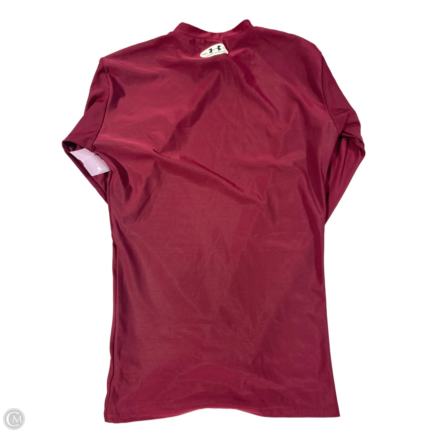 Top Long Sleeve By Under Armour In Maroon, Size: M
