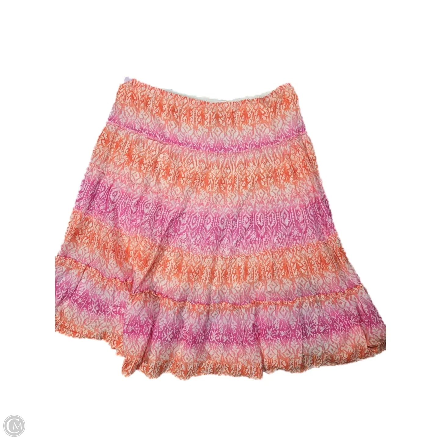 Skirt Maxi By Lauren By Ralph Lauren In Orange & Pink, Size: 3x