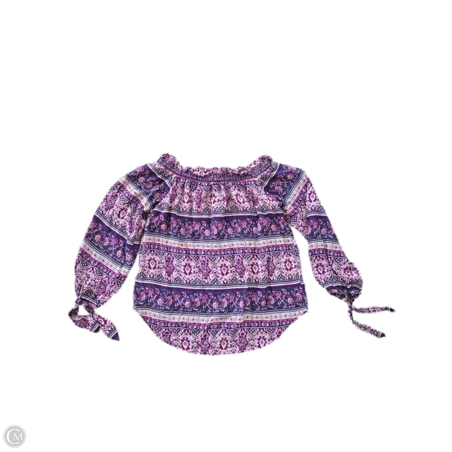 Top 3/4 Sleeve By Beachlunchlounge In Purple, Size: S