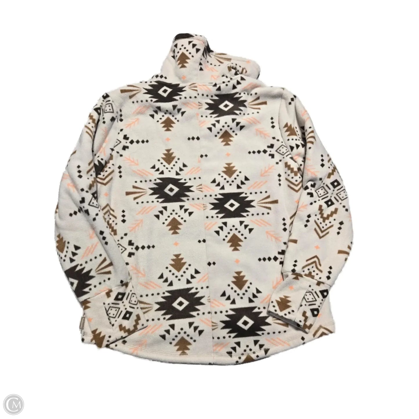 Jacket Fleece By Avalanche In Brown & Cream, Size: L