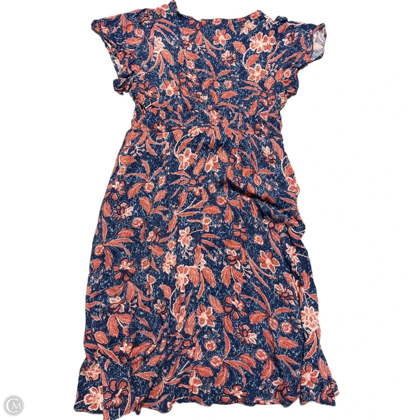 Dress Casual Midi By Maurices In Blue & Red, Size: Xxl