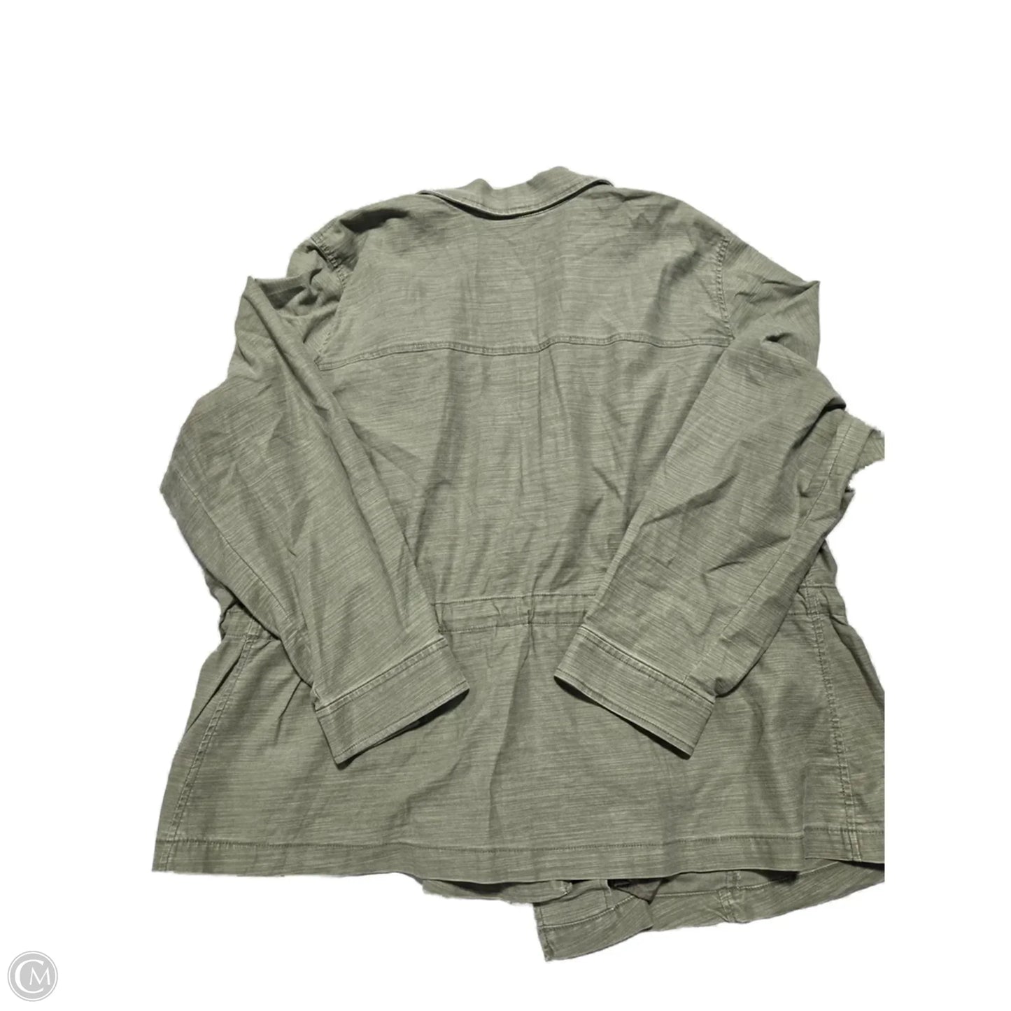 Jacket Shirt By Lane Bryant In Green, Size: 3x