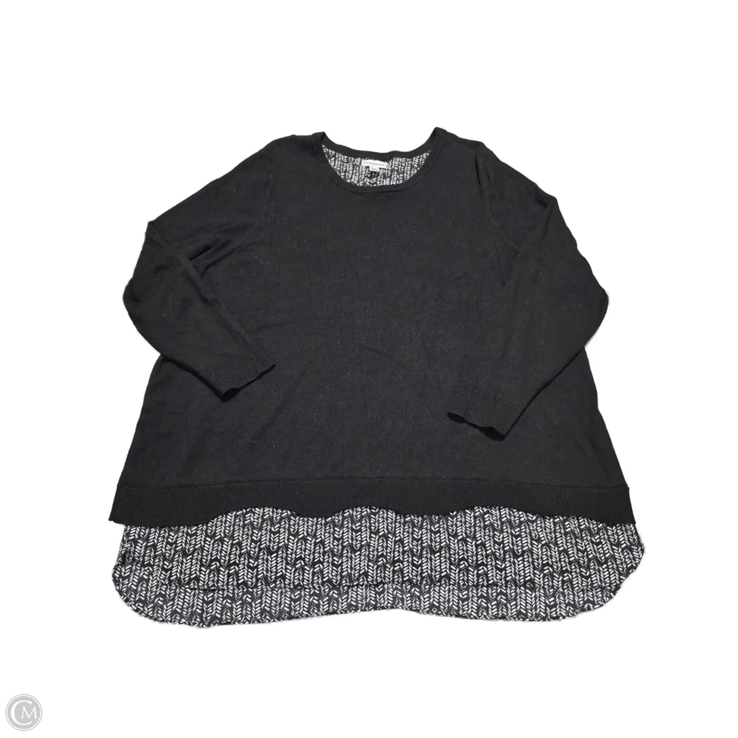 Sweater By Croft And Barrow In Black, Size: 3x