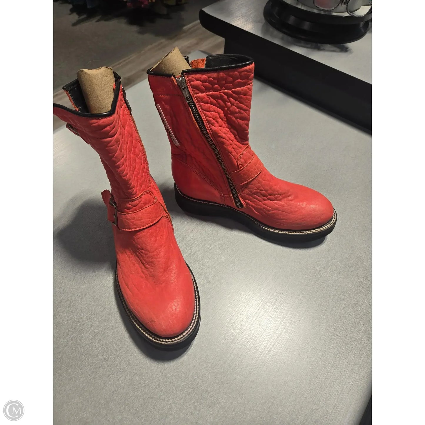 Boots Ankle Flats By Cmc In Coral, Size: 10