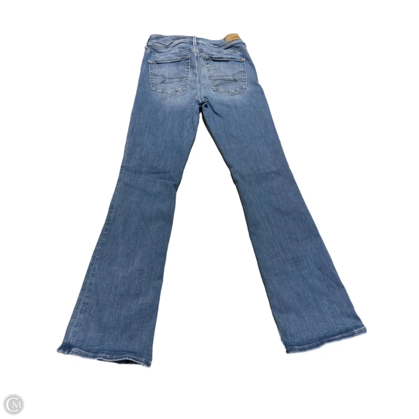 Jeans Boot Cut By American Eagle In Blue Denim, Size: 4