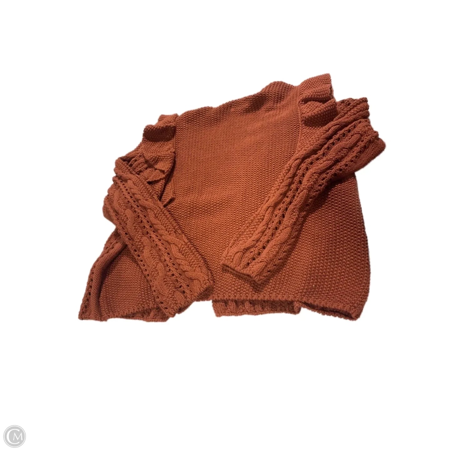 Sweater Cardigan By Universal Thread In Brown, Size: L