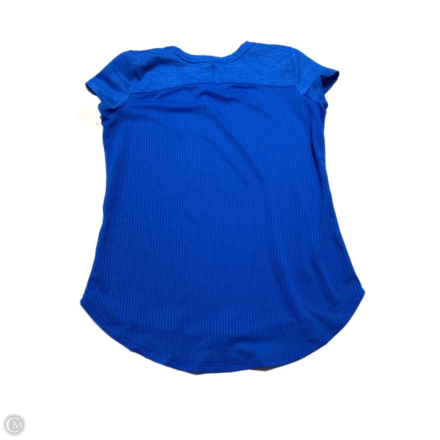 Athletic Top Short Sleeve By Under Armour In Blue, Size: S