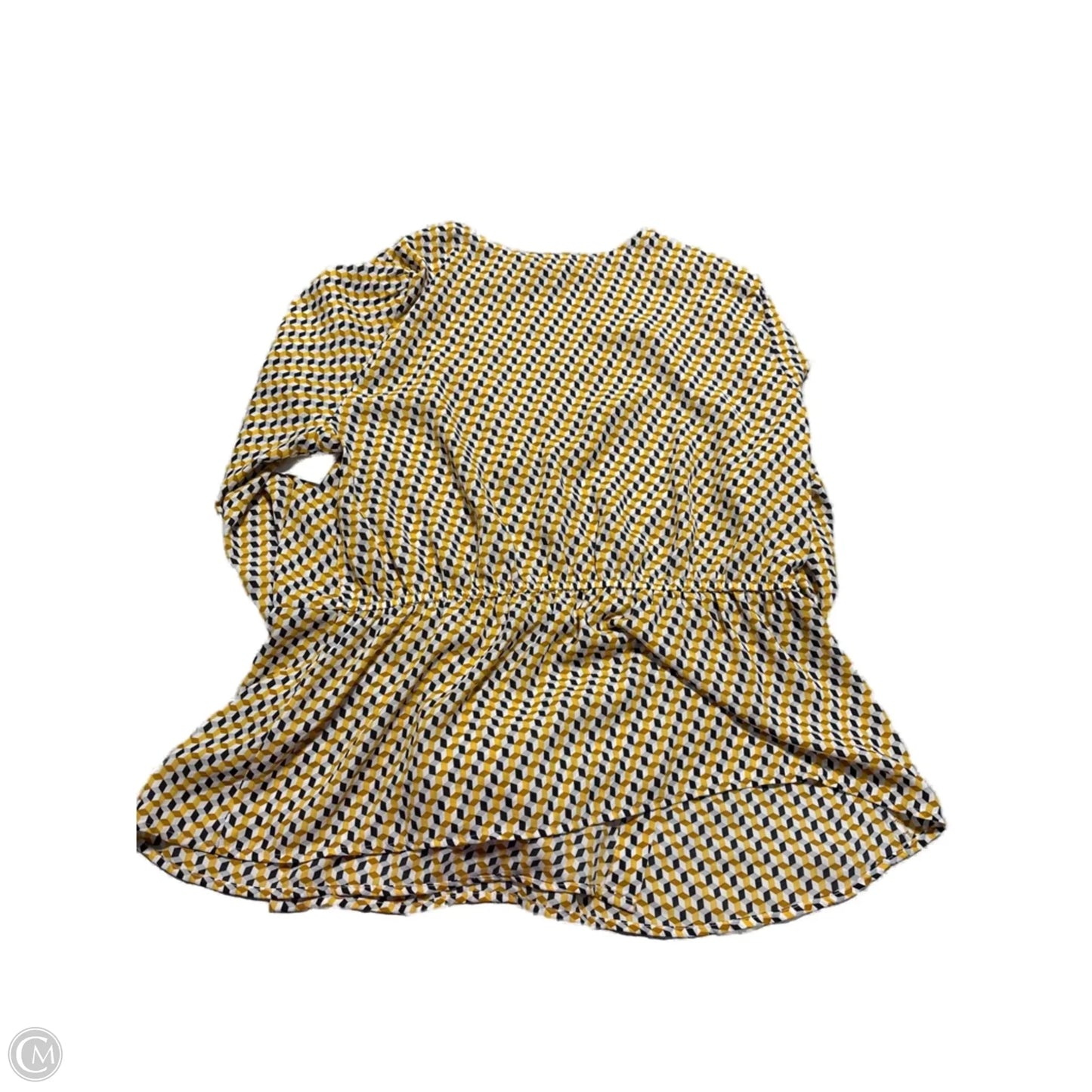 Top Long Sleeve By Almost Famous In Geometric Pattern, Size: Xl