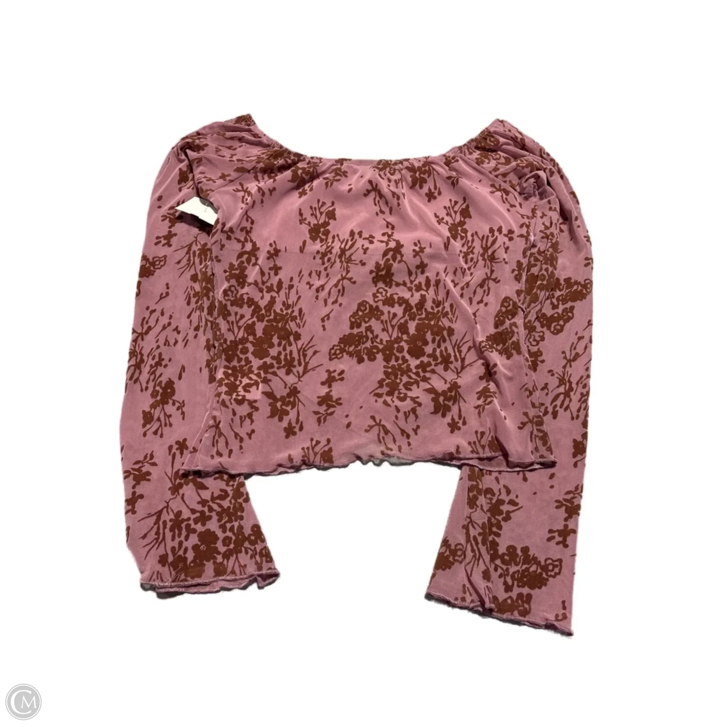 Top Long Sleeve By Cmf In Floral Print, Size: M