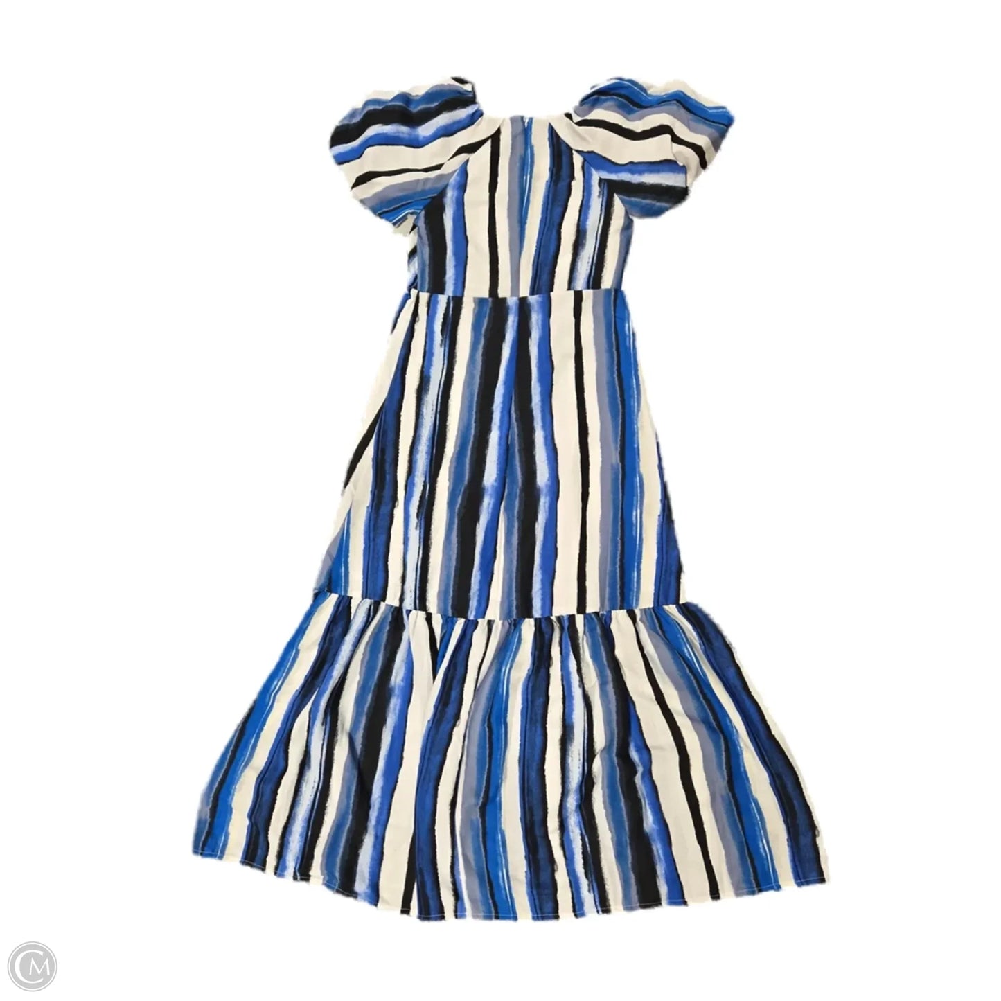 Dress Casual Maxi By Nine West In Black & Blue, Size: Xs