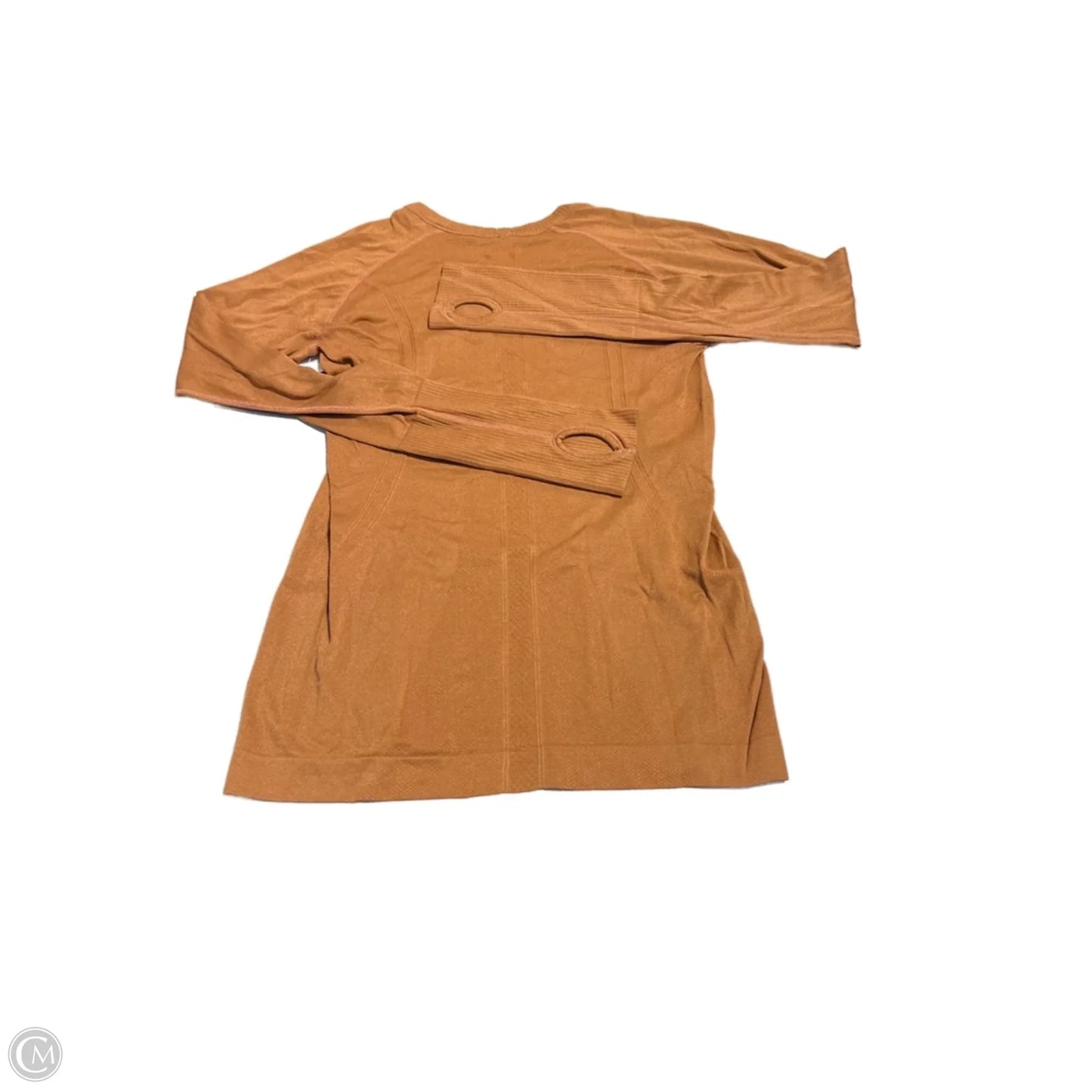 Athletic Top Long Sleeve Crewneck By Cmf In Brown, Size: M
