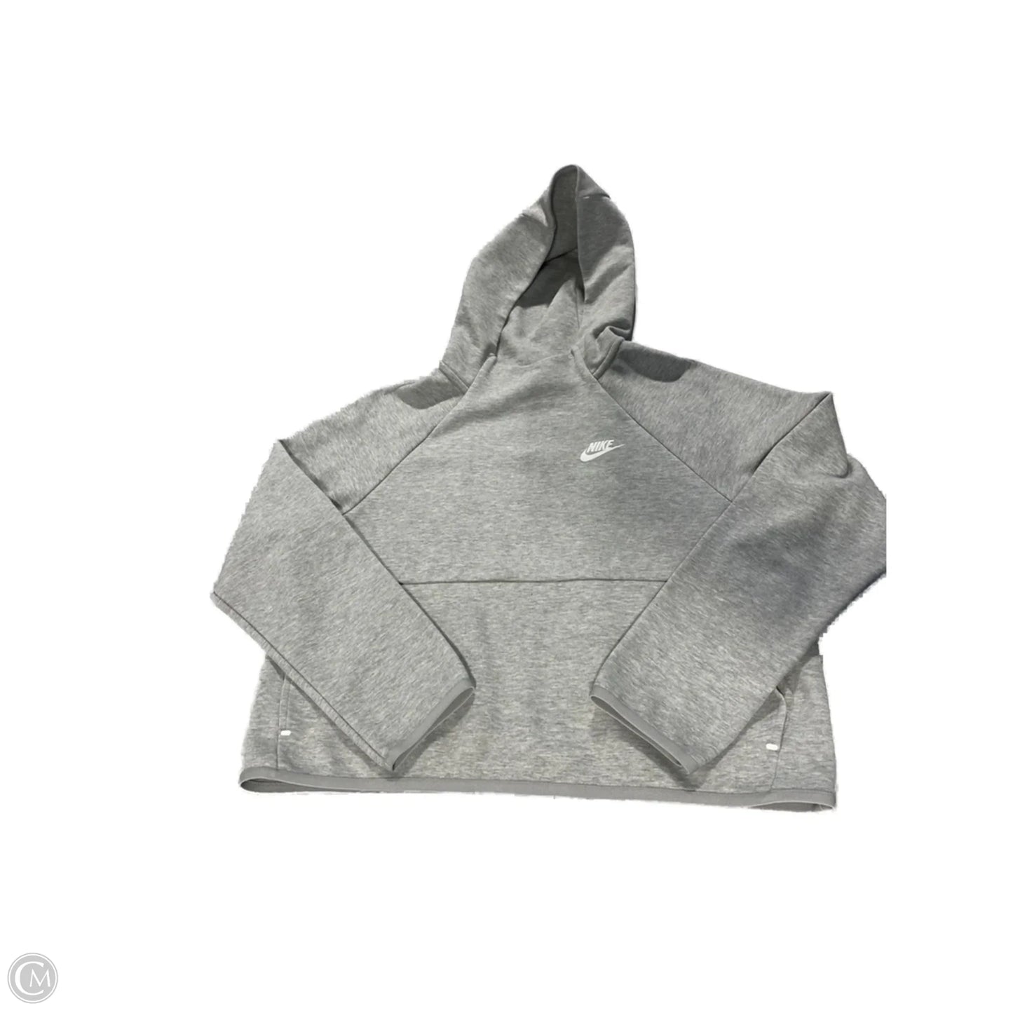 Sweatshirt Hoodie By Nike In Grey, Size: L