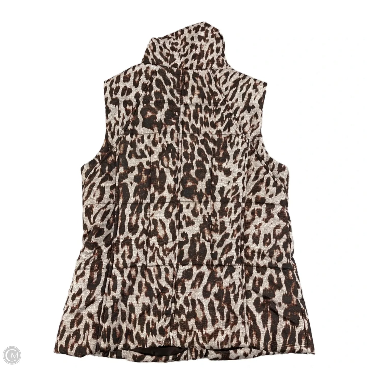 Vest Puffer & Quilted By Cabi In Animal Print, Size: S