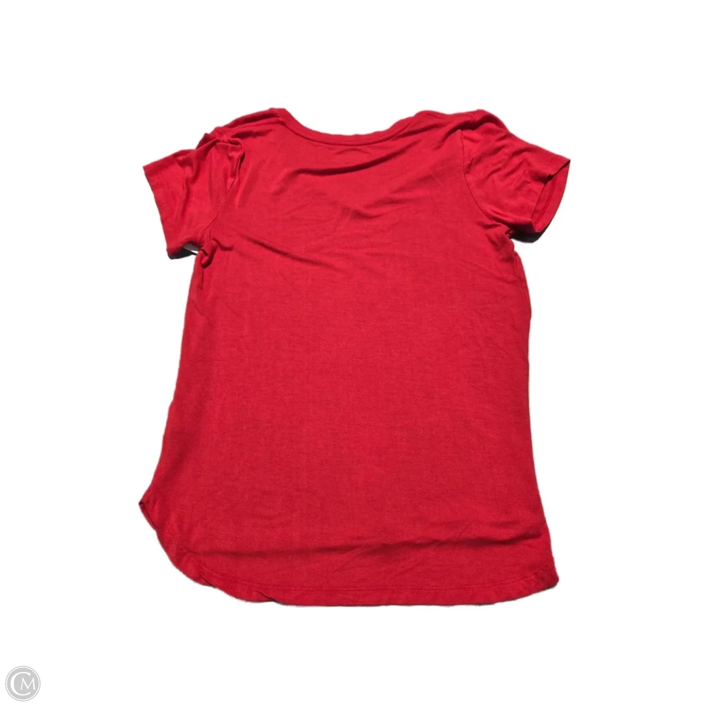 Top Short Sleeve Basic By Nfl In Red, Size: M