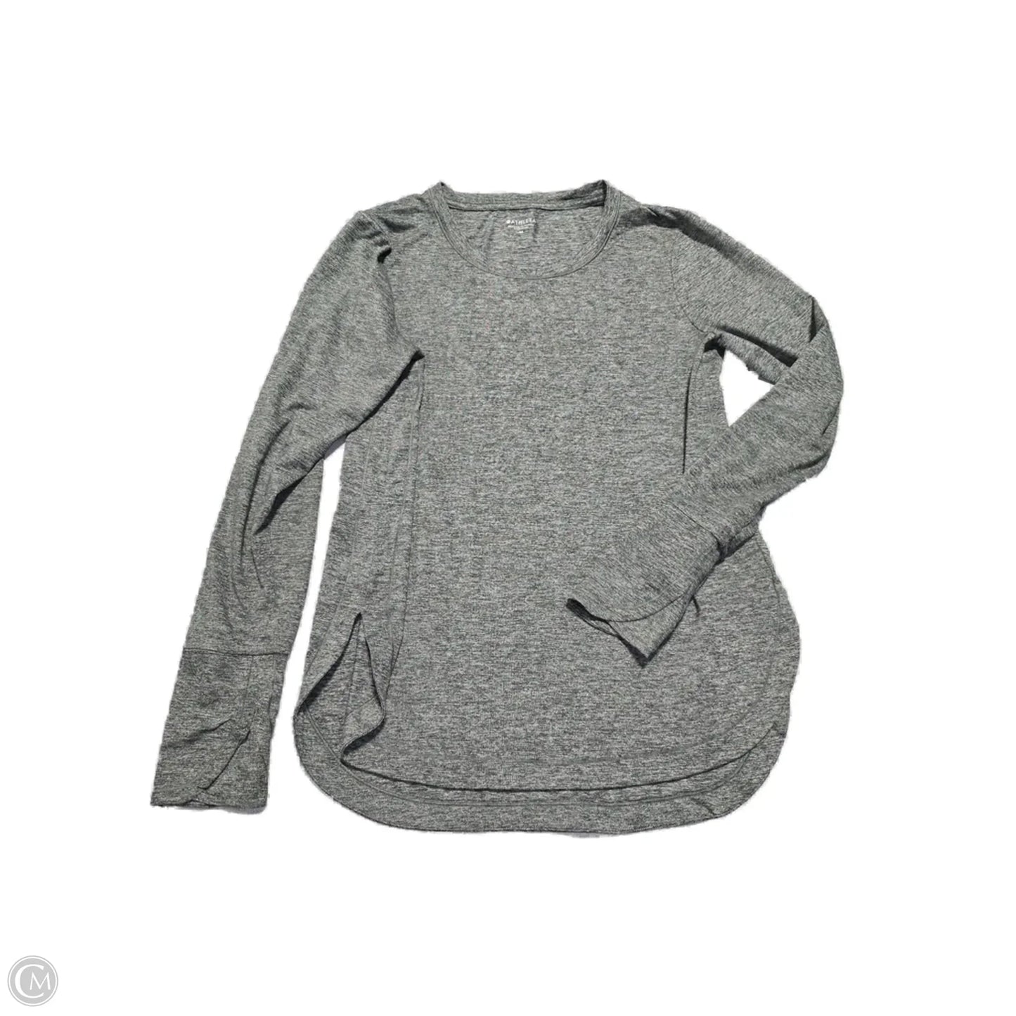 Athletic Top Long Sleeve Crewneck By Athleta In Green, Size: M