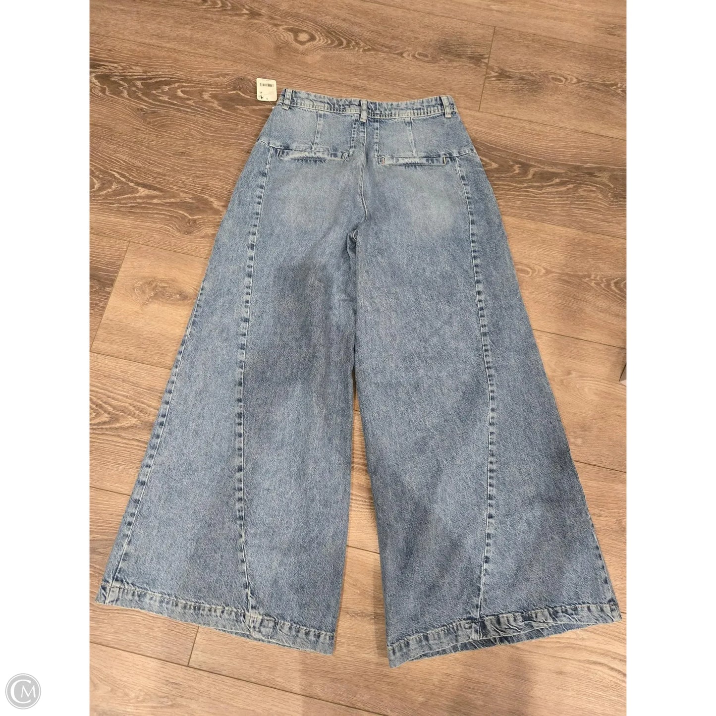 Jeans Wide Leg By Free People In Blue Denim, Size: 4