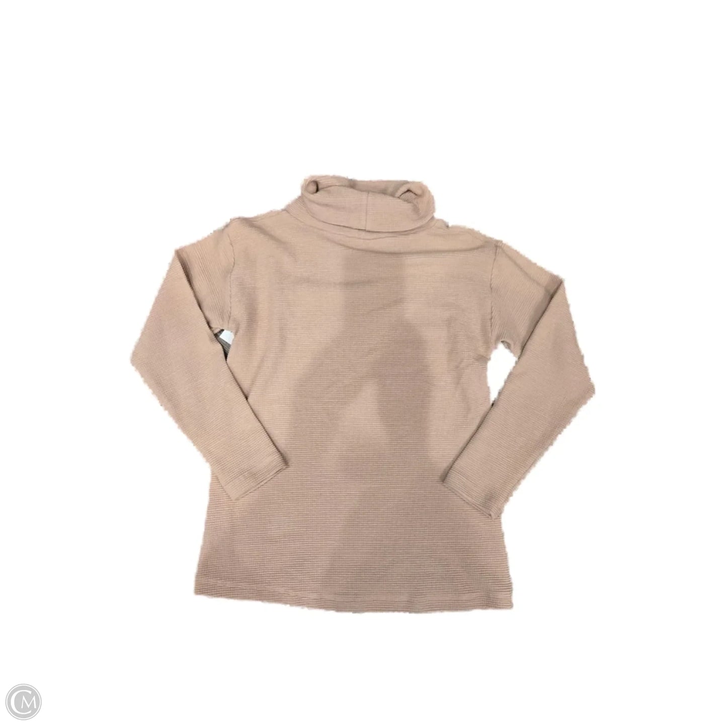 Top Long Sleeve By Cmc In Tan, Size: S
