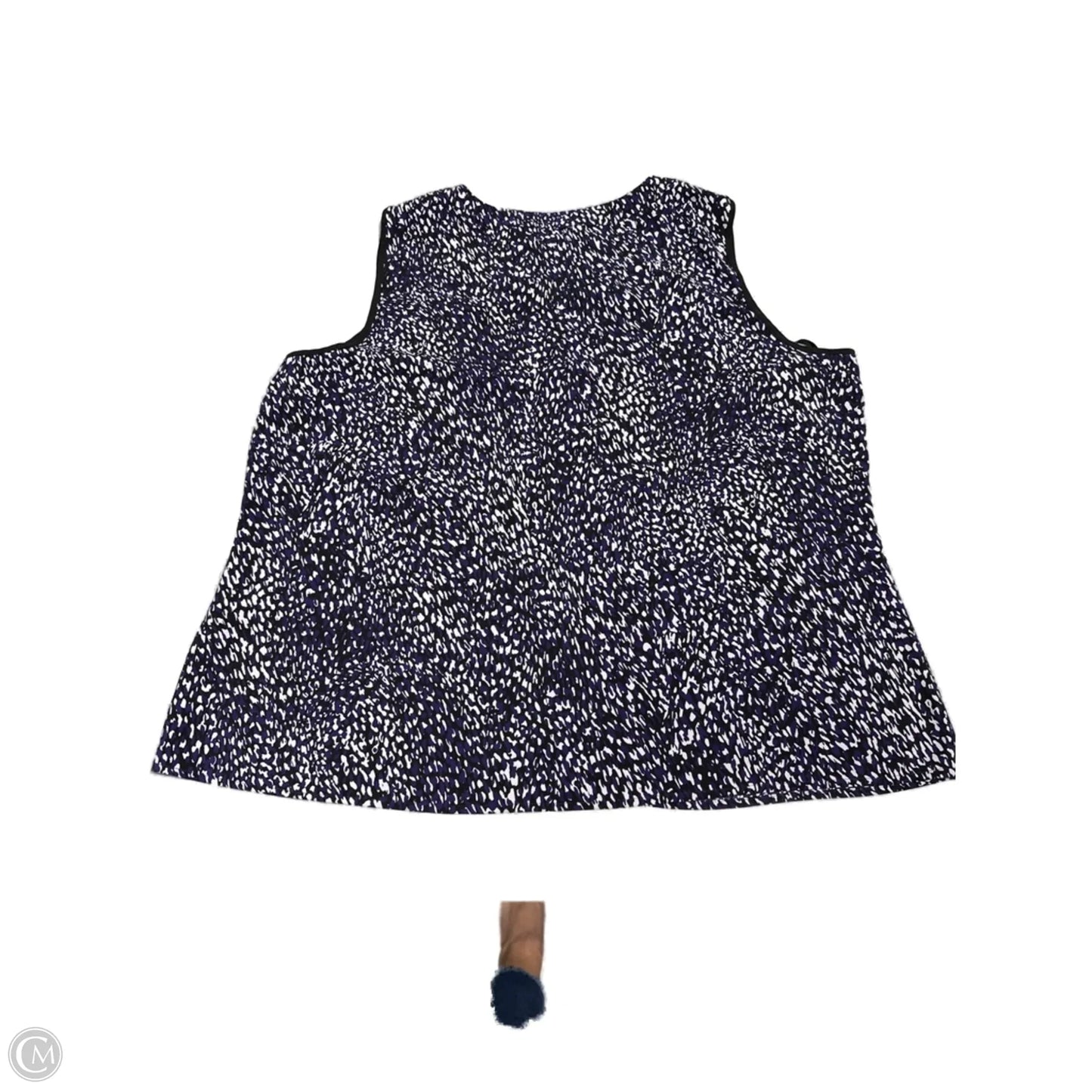 Tank Top By Calvin Klein In Black & Purple, Size: 1x