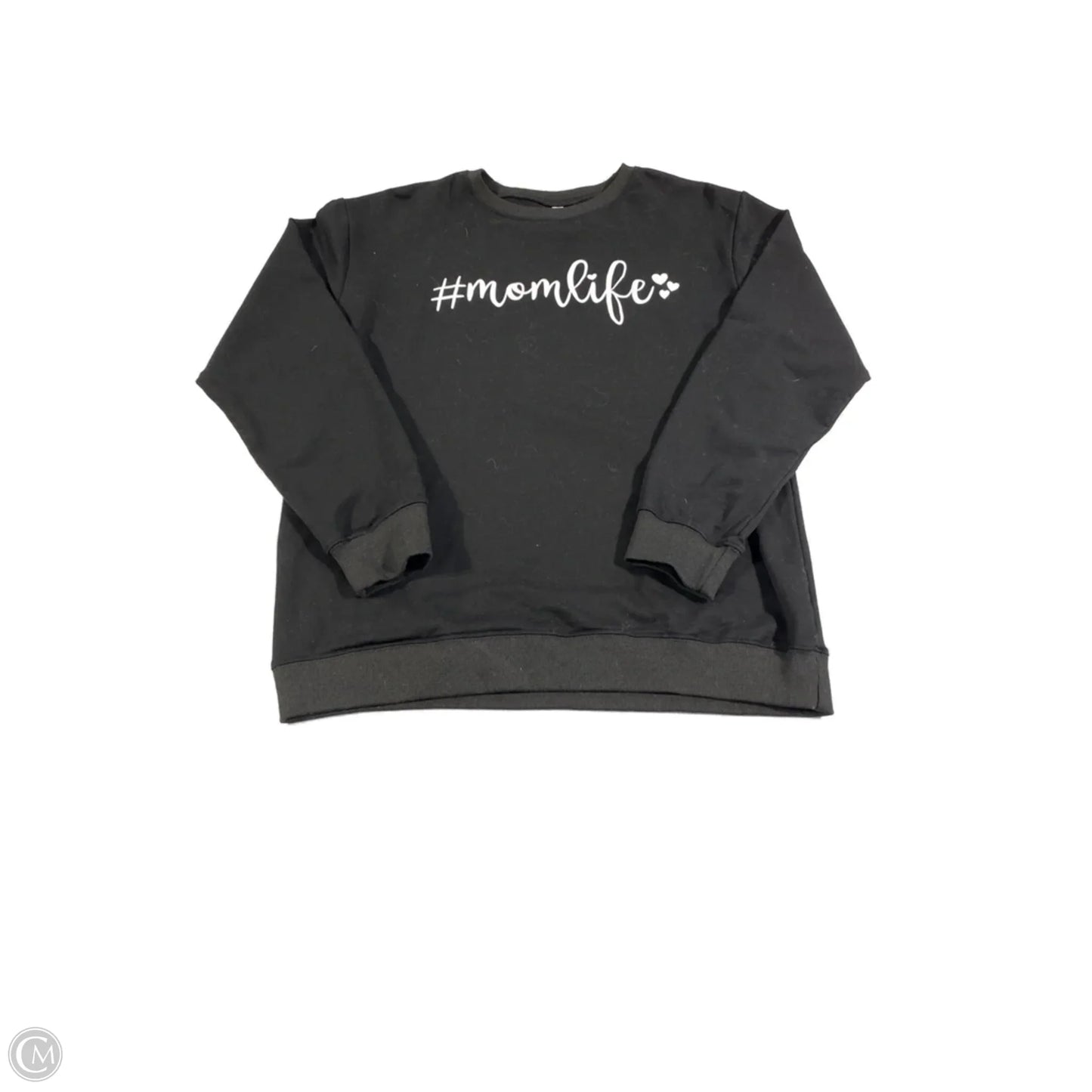Sweatshirt Crewneck By Cme In Black, Size: S