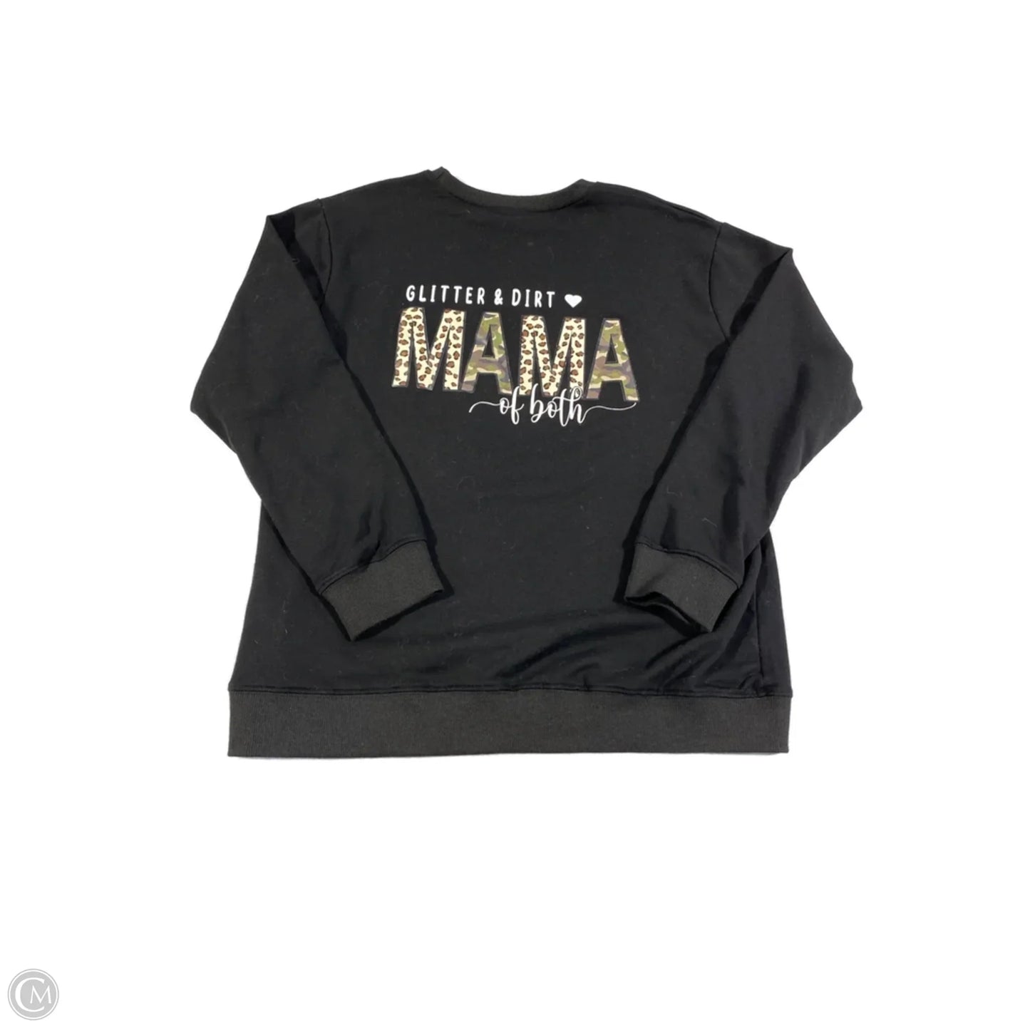 Sweatshirt Crewneck By Cme In Black, Size: S
